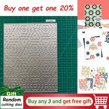 Flower Background Cutting Dies Scrapbooking Embossing Paper Card Crafts Stencils