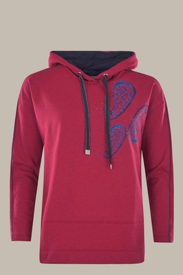 Damen Sweat Hoody mit Zierstepp Hajo Mode