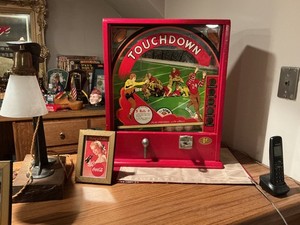 Vintage TOUCHDOWN Penny Arcade Game Amusement Trade Stimulator