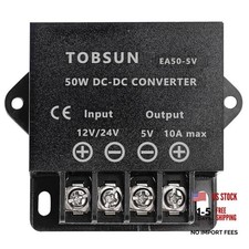 DC 12V 24V to 50W Power Converter Step Down Converter Adapter DC 5V 10A