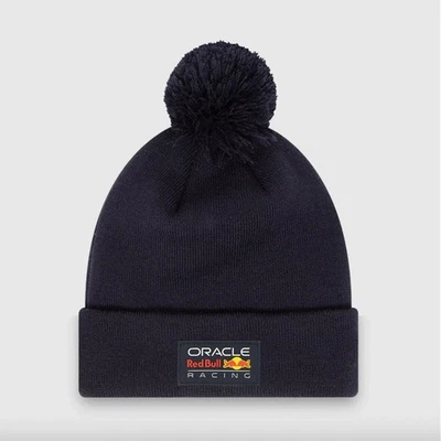 New Era Adult Red Bull Racing F1 Pom Pom Beanie / Navy / RRP £30