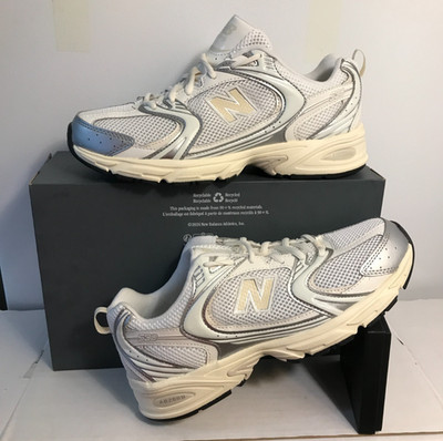 New Balance 530 U530ESB Silver Metalic Linen Beige Brand New UNISEX Size 8.5 M