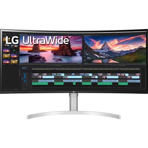 LG 38WN95C-W 38 UltraWide QHD+ IPS Curved Monitor, - Picture 2 of 12