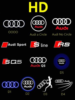 HD Car Led Door Projector Lamp Welcome Light for Audi A3 A4 B8 8P 8V A6 C7 A5 Q5