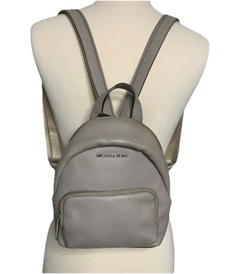 Michael Kors Erin Mini Backpack Gray Pebbled Leather Convertible Vintage  Y2K 9in