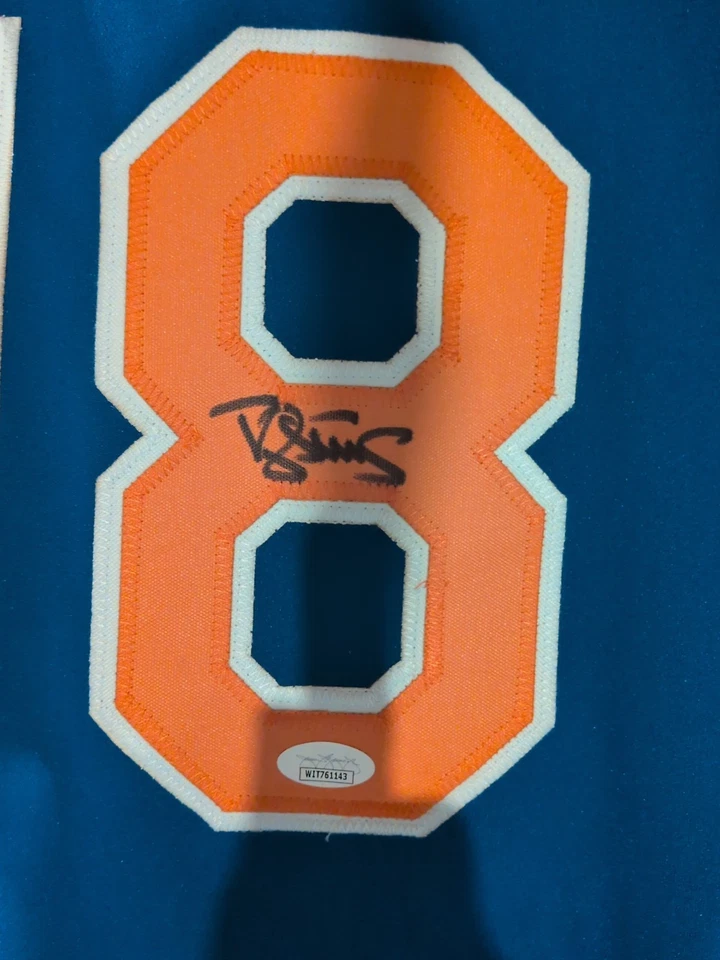 Футболка с автографом Дэррила Строберри с сертификатом подлинности JSA New York Mets MLB - Изображение 2 из 4