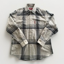 VALENTINO Wool Blend Plaid Shirt Men’s XL Long Sleeve Button Down Logo