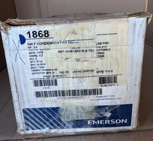 EMERSON 1868 | Condenser Fan Motor | BRAND NEW 