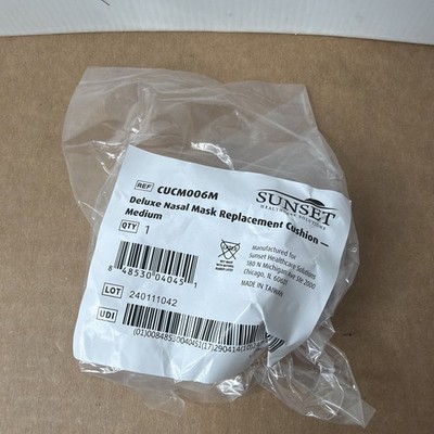 Sunset Deluxe Nasal Mask Replacement Cushion Medium CUCM006M New Sealed Package
