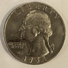 1954 D Washington Quarter Circulated 90% Silver 25C FREE SHIPPING