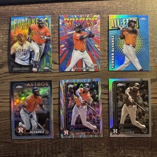 Yordan Alvarez 2023-2026 Topps Series/Chrome/Bowman/Update Astros 22-Card Lot