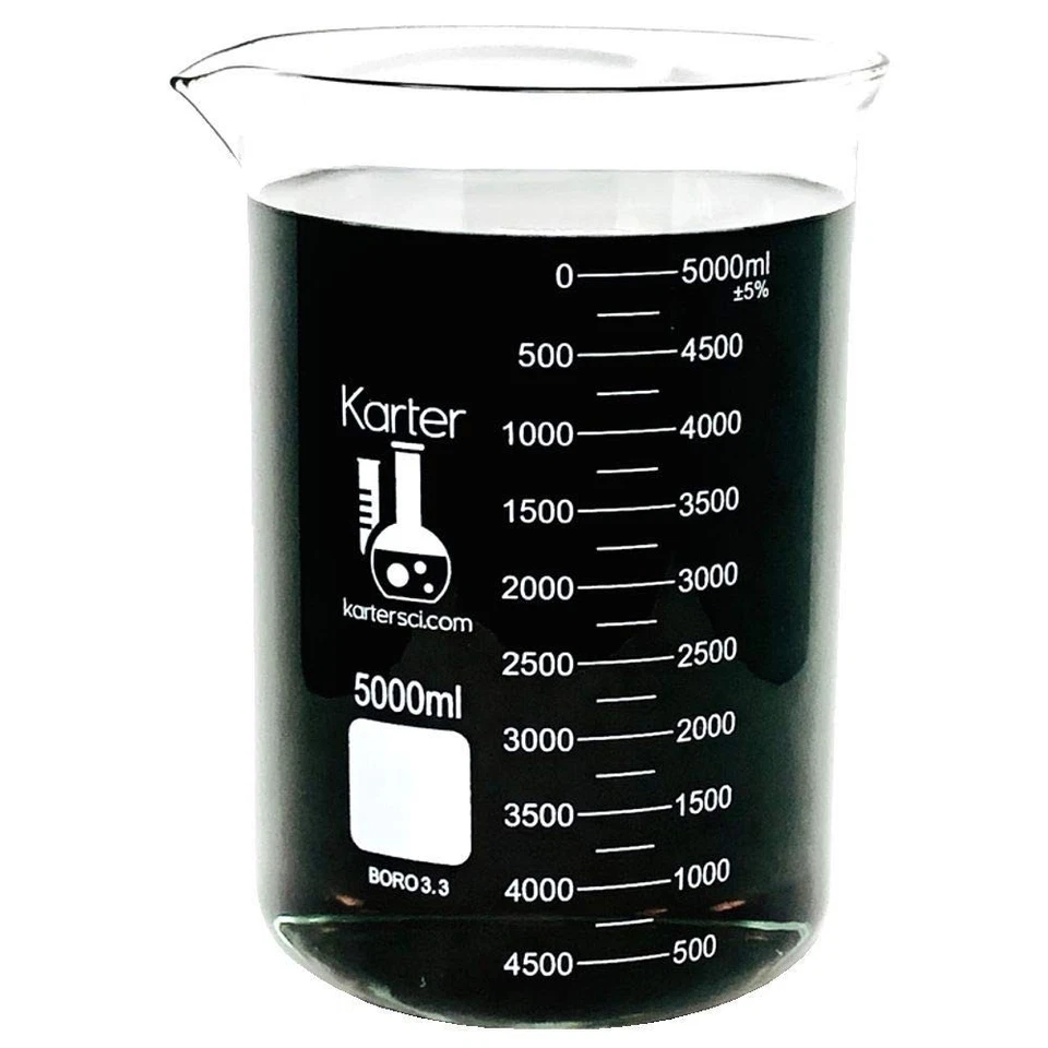 Borosilicate 5L Beaker, Double Scale - Image 4 of 4