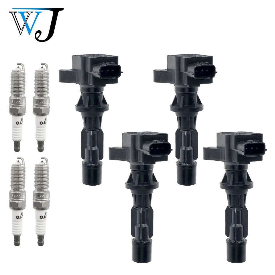 4X Bobina de encendido + bujía de iridio para Mazda 5 L3G218100B 2004-2012 Foto 2 de 4