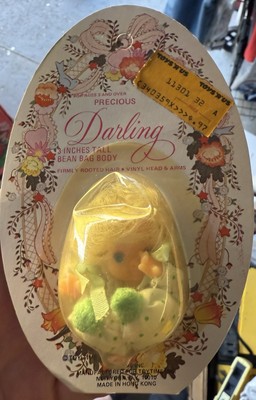 Ultra Rare Vintage Precious Darling Doll In Original Packaging 3'' 1981 Hong Kong