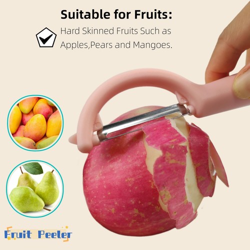 6-Piece Vegetable Peelers for Kitchen,Stainless Steel Apple Peeler Set for Ve... - 第 3/6 張圖片
