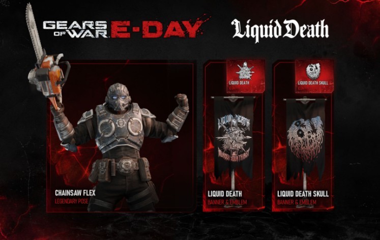 Gears Of War E Day added content Liquid Death Bundle XBOX