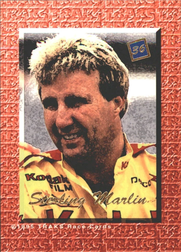 1995 Traks 5th Anniversary #36 Sterling Marlin - RAC - Image 2 of 2