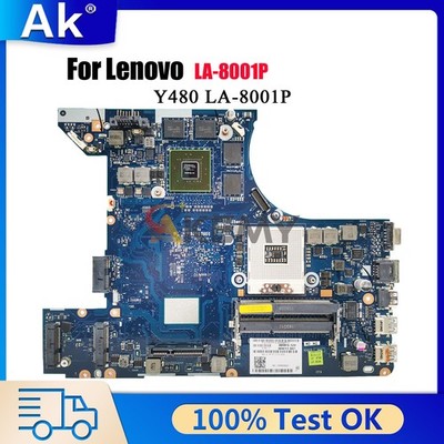 For Lenovo Y480 Laptop Motherboard LA-8001P with HM76 GT650M  DDR3 100% Tested