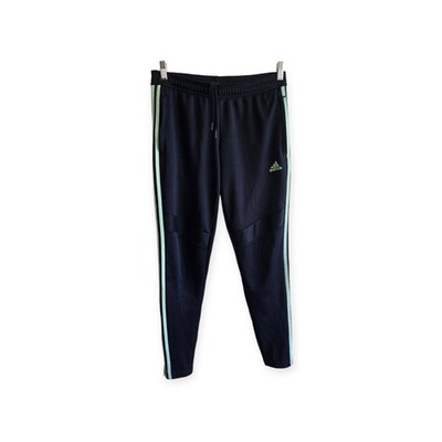 Adidas Jogger Sweatpants Pants Jog Mens M Blue Navy Fleece Essential Tricot