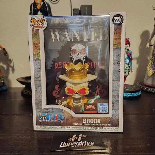 One Piece Wanted Poster Brook Funko Pop Vinyl Figure # 2220 TargetCon Exclusive