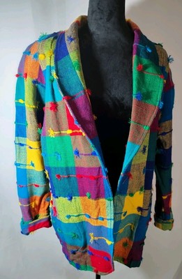Exportadora Tecun Uman Size Small Multi-colored Blazer