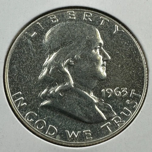 1963 50C SILVER PROOF Franklin Half Dollar (88830)