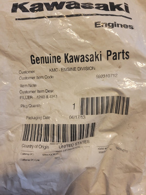 Tappo Riempitivo Olio Originale Kawasaki 59231-7005 - Sostituisce 59231-7001