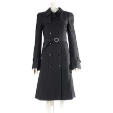 BALENCIAGA 08 years wool With belt trench coat outer 202136 black 36
