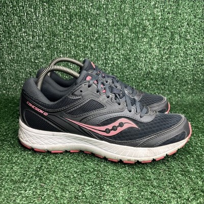 Saucony Shoes Womens Running Sneaker Cohesion 12 Gray Pink Versafoam Wide 8.5