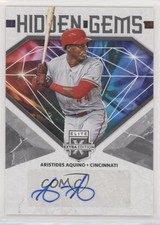 2019 Panini Elite Extra Edition Hidden Gems Black Aristides Aquino Auto 8d2