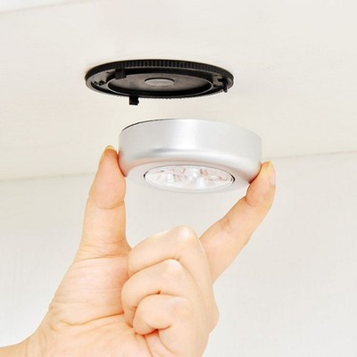 5X Selbstklebende 3 LED-Lampe Touch Push Touch-Licht Küche Schranklicht Unterbau