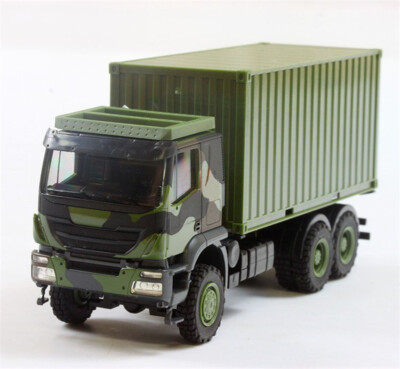 Herpa FOR Iveco For Trakker 6x6 truck with 20-feet container German 1:87 scale