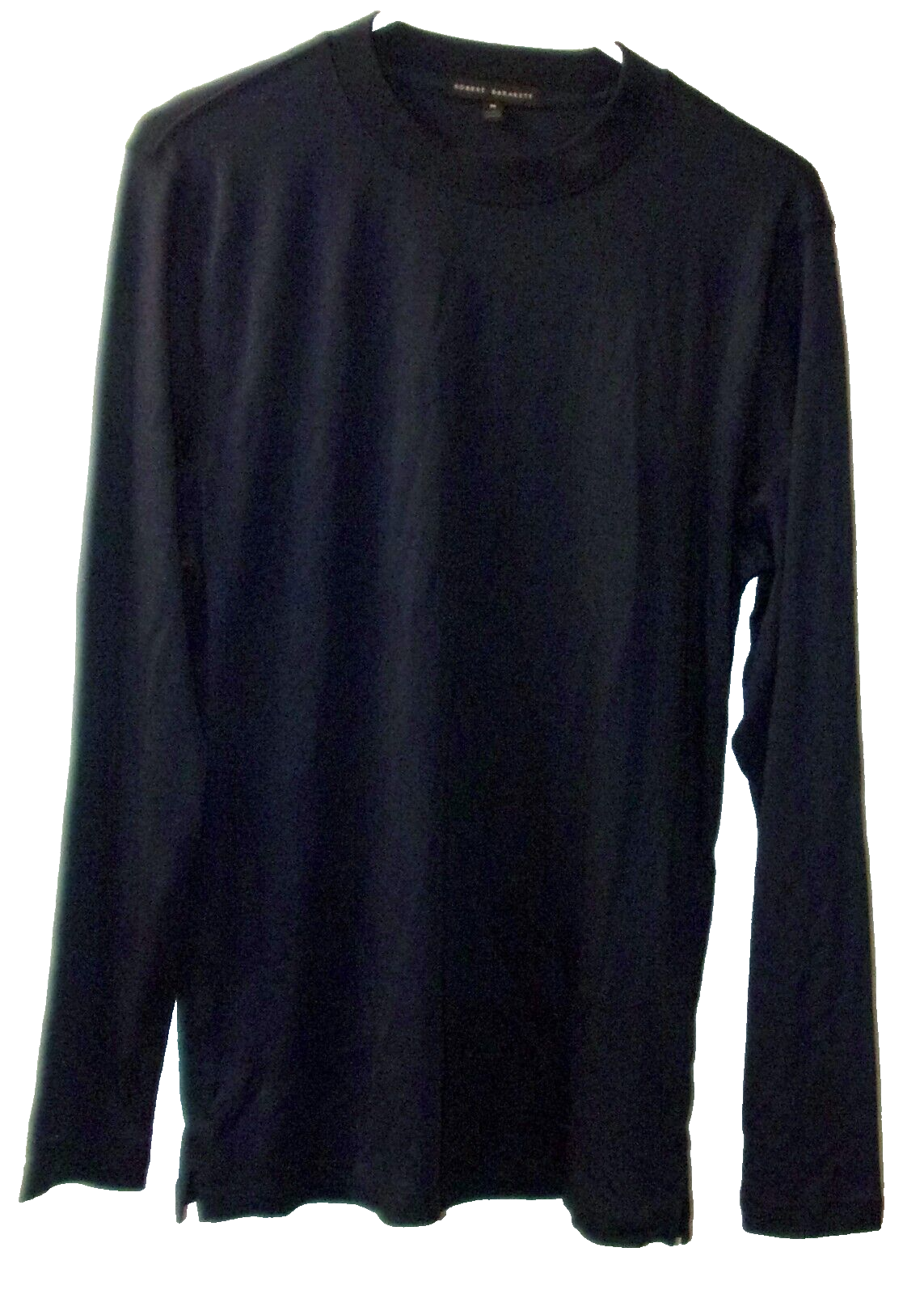 NEW ROBERT BARAKETT BLUE NIGHT LONG SLEEVE HIGH CREW NECK PULL OVER SHIRT MEN M