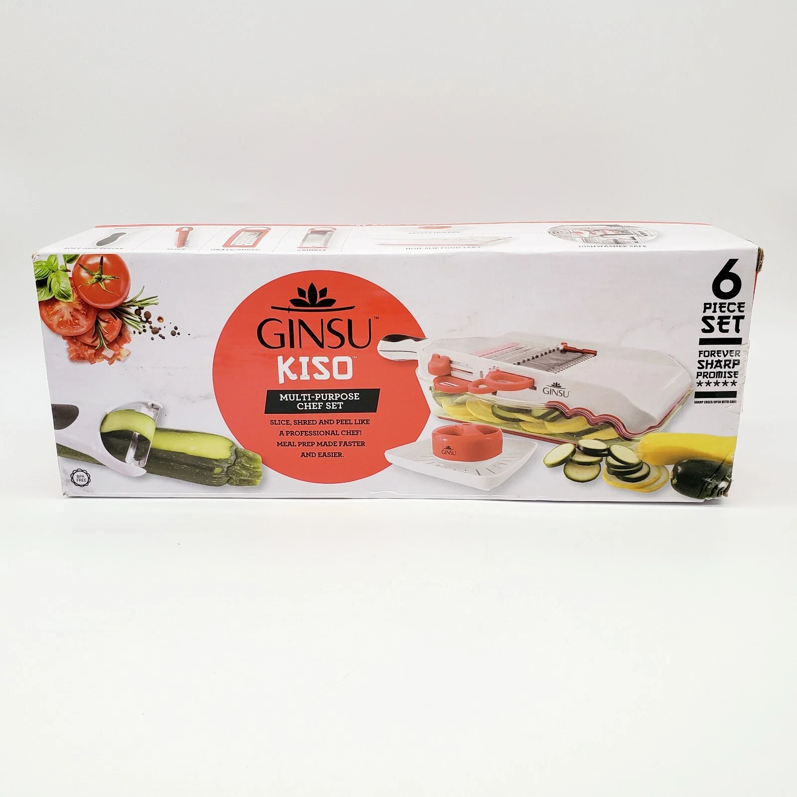 Ginsu Kiso Multi-Purpose Chef Set Slicer Shredder Peeler Crinkle