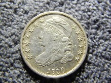 1830 Capped Bust Ten Cent Variety 2 Very Nice Rare coin