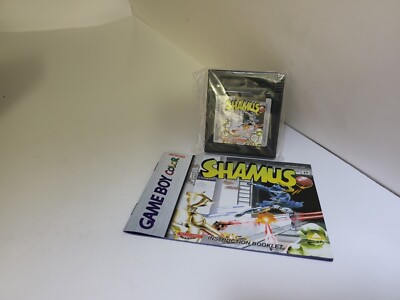 SHAMUS GAME & INSTRUCTION MANUAL FOR GAMEBOY COLOR NEW NEVER USED