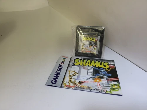 SHAMUS GAME & INSTRUCTION MANUAL FOR GAMEBOY COLOR NEW NEVER USED