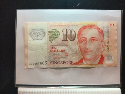 2000s $10 SINGAPORE NOTE In Good Condition  - Photo 1/2