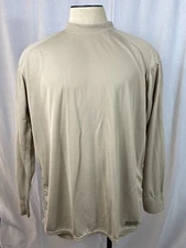 NEW XGO Phase 1 Mens Crew Lightweight Mesh Base Layer Top Desert Sand XL 1G11A