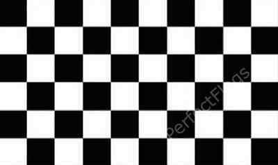 HUGE FLAG 8X5 FEET BLACK /& AND WHITE CHECKERED CHEQUERED MOTOR SPORT RACING