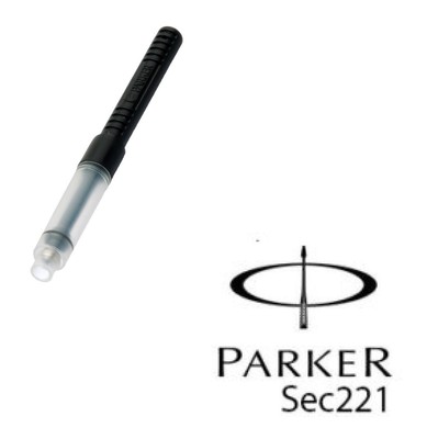 Parker Kolben Standard Quink Konverter für ALLE Füllfederhalter. Tintenflasche gebraucht