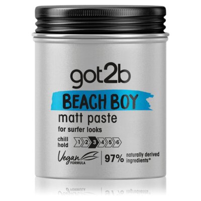 9000100417839 Beach Boy pasta do włosów matująca Surfer Look 100ml Got2B