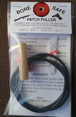 GUN RIFLE CLEANING SYSTEM ONE TOOL ALL CALIBER COMPACT BORE MAINT.. 30'' model
