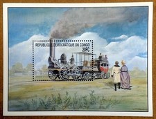 VINTAGE CLASSICS - Congo 2001 - Mohawk Railroad, Trains - Souvenir Sheet - MNH