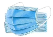 40 Boxes ASTM Level 2 3-Ply Disposable  Medical Face Masks (50/Box) By DW Fritz