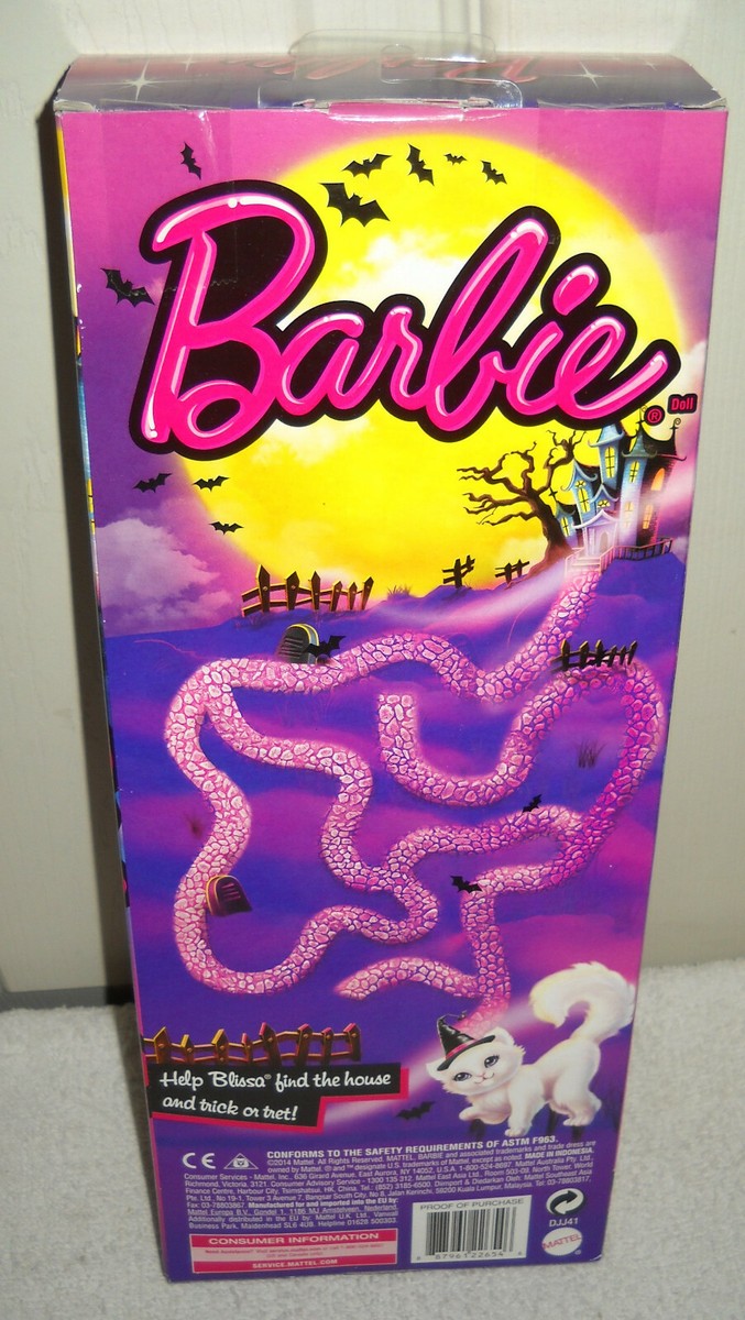 10696 NRFB Mattel 2015 Moonlight Halloween Cat Barbie Doll Special