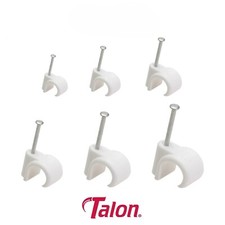 White Talon Nail In Pipe Clips 8mm 10mm 15mm 22mm 28mm Plumbing Copper Plastic