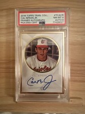2016 Topps Transcendent Auto Cal Ripken Jr PSA 8