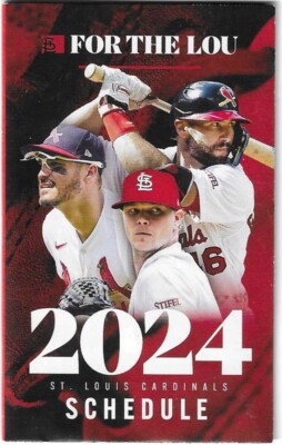 #ad #ad 2024 St. Louis Cardinals Baseball Pocket Schedule MLB For the Lou $2.99