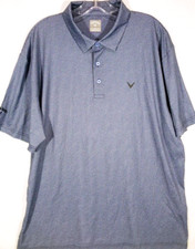 Callaway-Mens Performance Golf Polo Shirt-XL Extra Large-Blue-Short Sleeve